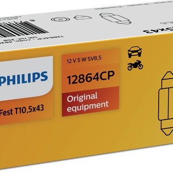Bec festoon t10.5x43 5w sv8.5 12v set 10 buc philips - 07899 - PHILIPS