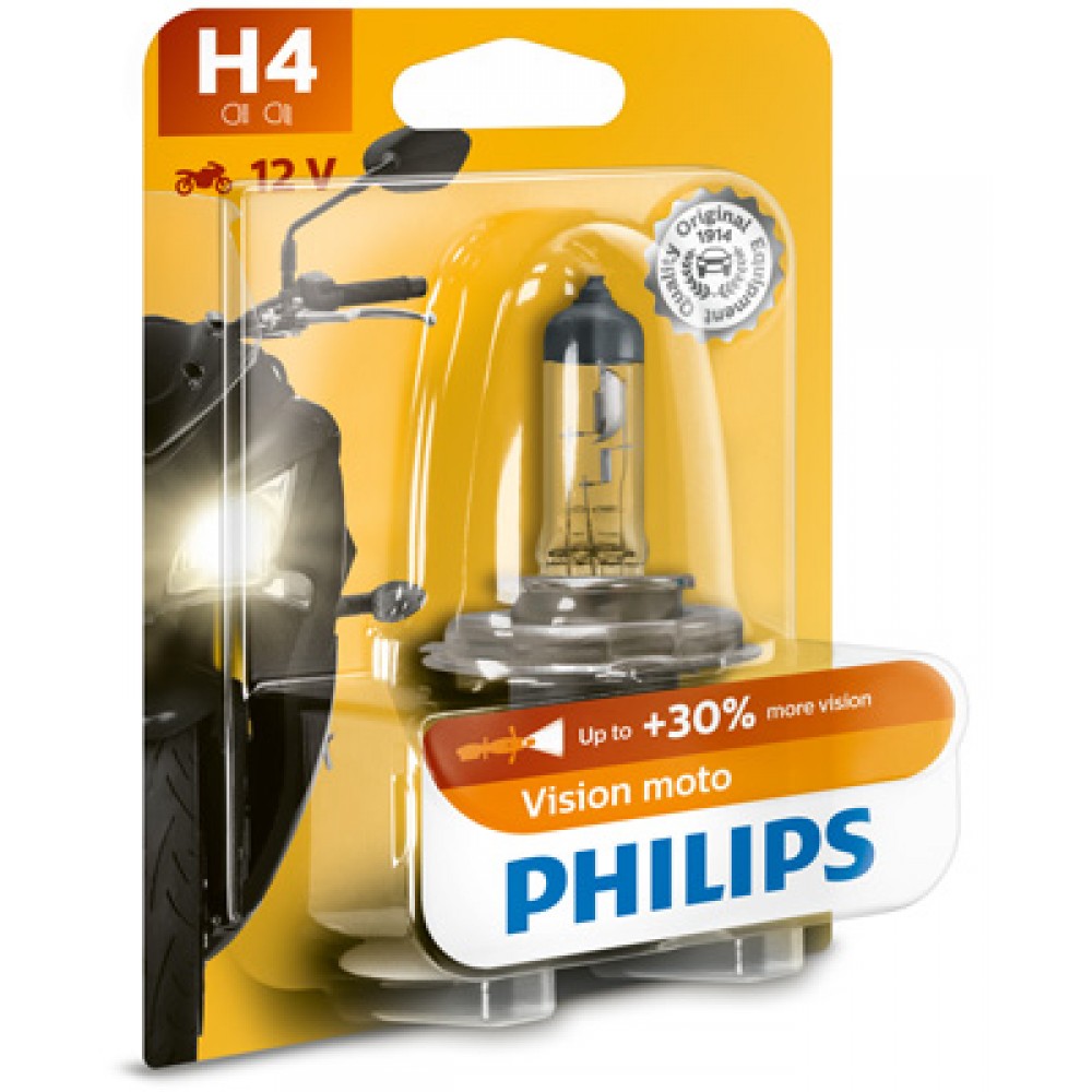 Bec moto h4 vision 12v 60/55w (blister) philips