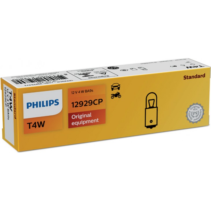 Bec pozitie fata t4w 12v set 10 buc philips - 12929CP - PHILIPS