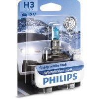 Bec proiector h3 12v white vision ultra (blister) philips