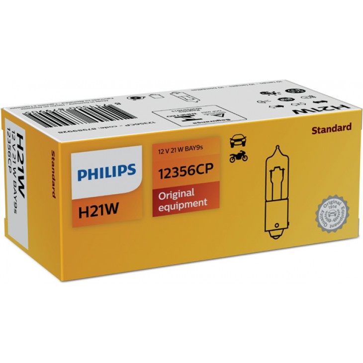 Bec semnalizare h21w 12v set 10 buc philips