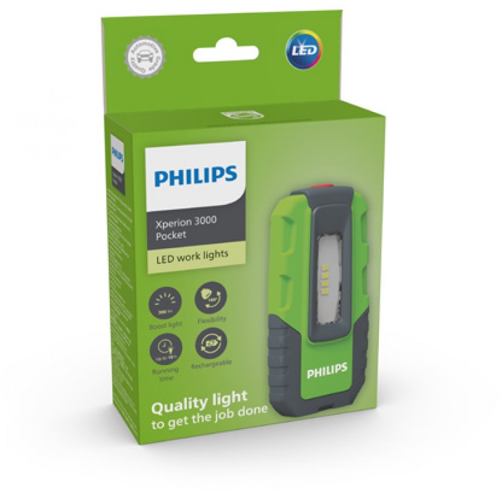 Lampa de lucru compacta cu leduri 300 lm philips xperion 3000 - X30POCKX1 - PHILIPS