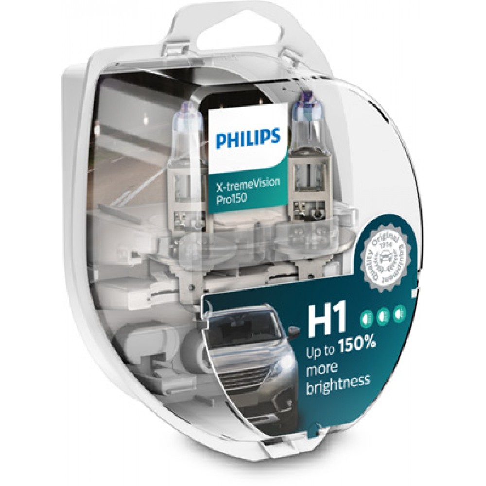 Set 2 becuri far h1 55w 12v x-treme vision pro150 philips - 12258XVPS2 - PHILIPS
