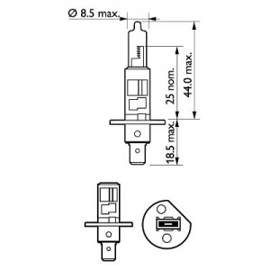 Bec far h1 55w 12v x-treme vision pro150 (blister) philips