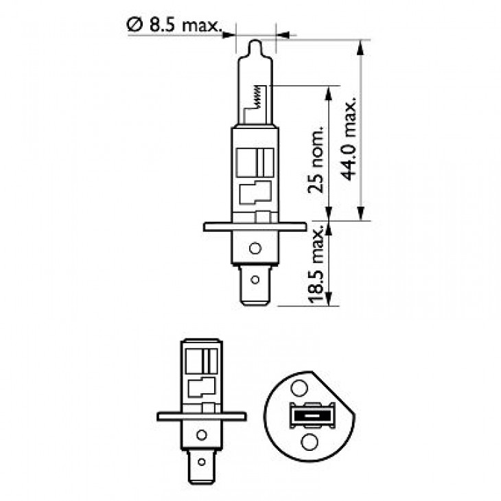 Set 2 becuri far h1 55w 12v x-treme vision pro150 philips - 12258XVPS2 - PHILIPS