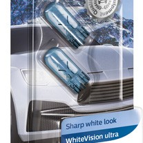 Set 2 becuri fara soclu w5w 12v (blister) white vision ultra philips
