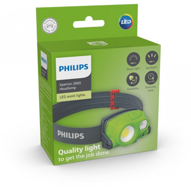 Lampa de cap cu led, cu doua moduri philips xperion 3000 - 100311 - PHILIPS