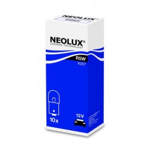Bec auxiliar 12v r5w ba15s set 10 buc neolux