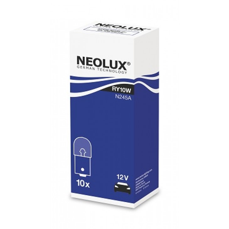 Bec auxiliar 12v ry10w bau15s set 10 buc neolux - N245A - NEOLUX
