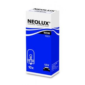 Bec fara soclu 12v w5w w2.1x9.5d set 10 buc neolux