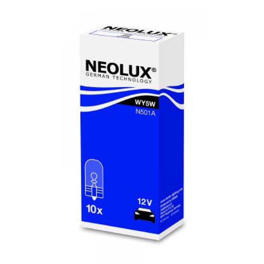 Bec fara soclu 12v wy5w w2.1x9.5d set 10 buc neolux - N501A - NEOLUX