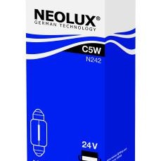 Bec indicator 24v c5w sv8.5-8 set 10 buc neolux
