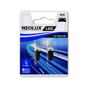 Bec led 12v 0.5w w2.1x9.5d blister 2 buc neolux