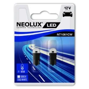 Bec led 12v 0.5w w2.1x9.5d blister 2 buc neolux