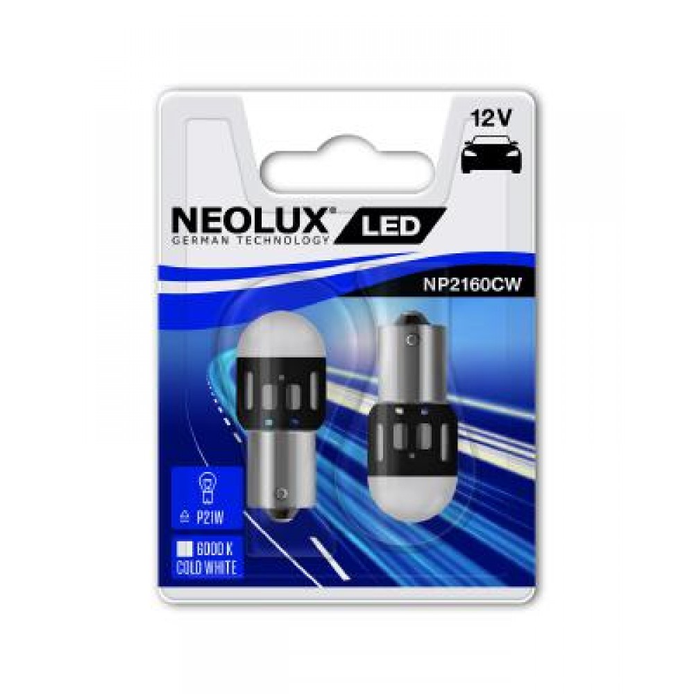 Bec led 12v 1.2w ba15s blister 2 buc neolux - NP2160CW-02B - NEOLUX