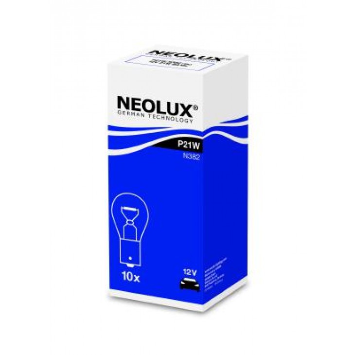 Bec semnalizare 12v p21w ba15s set 10 buc neolux - N382 - NEOLUX