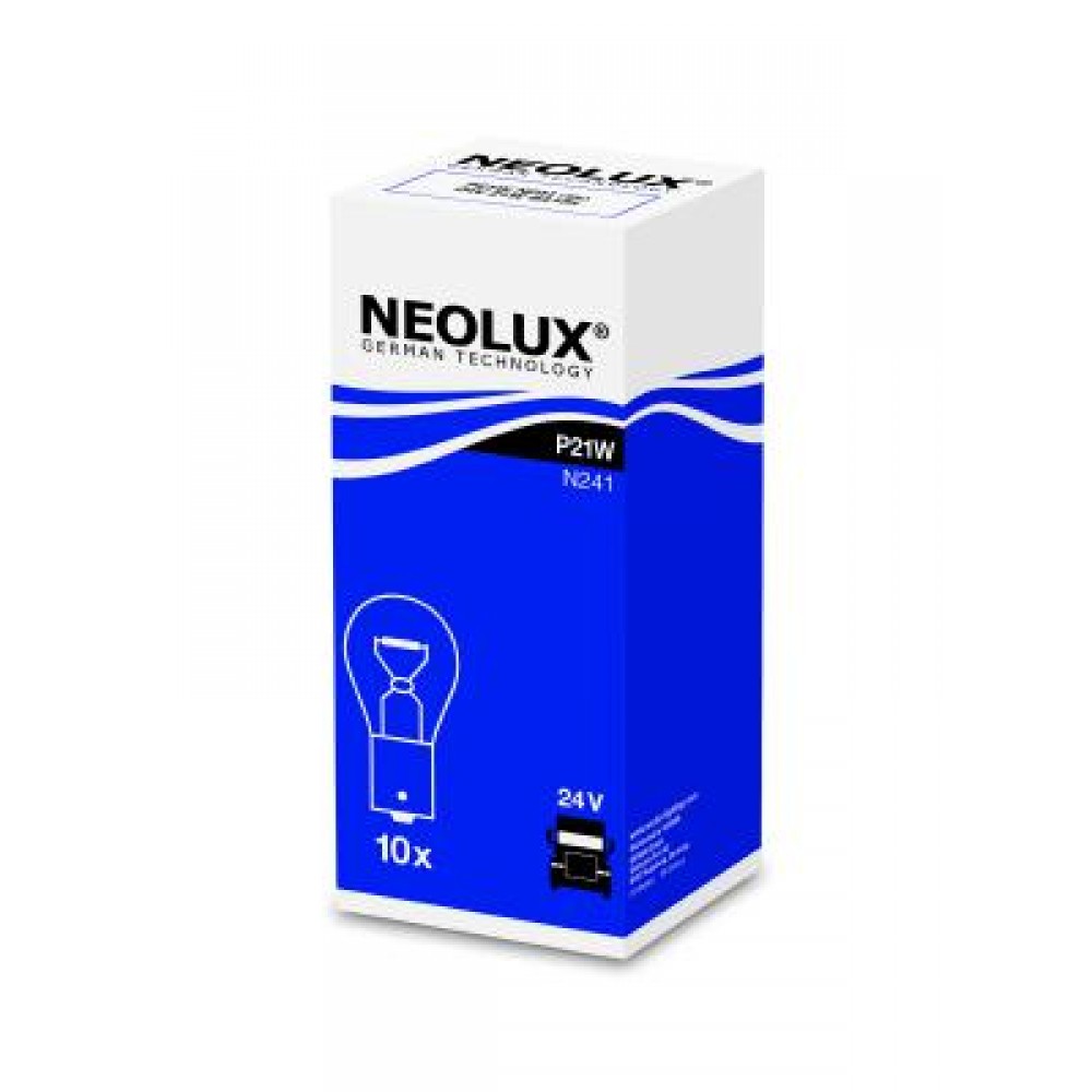 Bec semnalizare 24v p21w ba15s set 10 buc neolux - N241 - NEOLUX