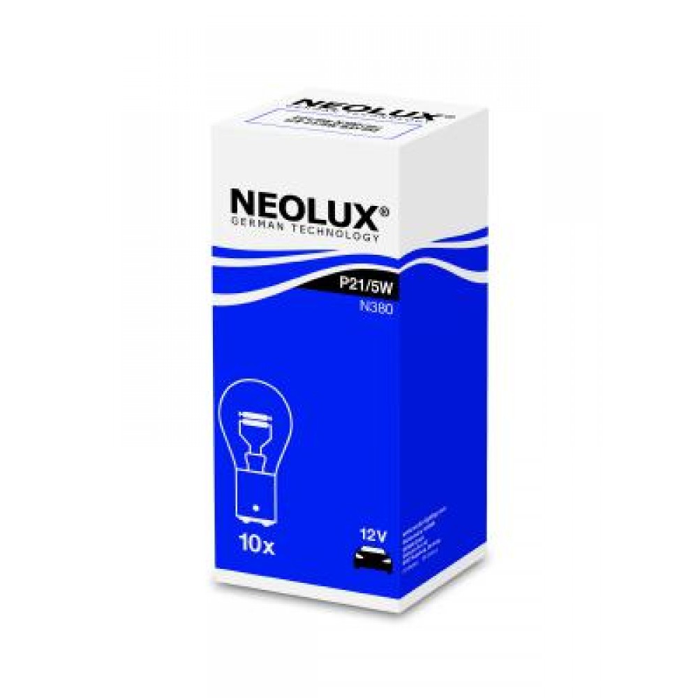 Bec stop frana 12v p21/5w bay15d set 10 buc neolux - N380 - NEOLUX
