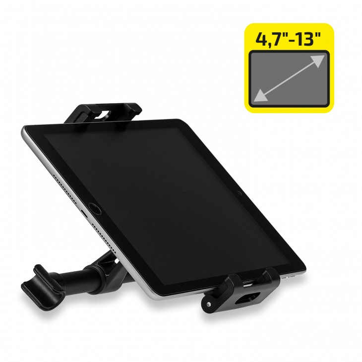Suport auto premium pentru tableta cu prindere in tetiera - 511860 - HEYNER