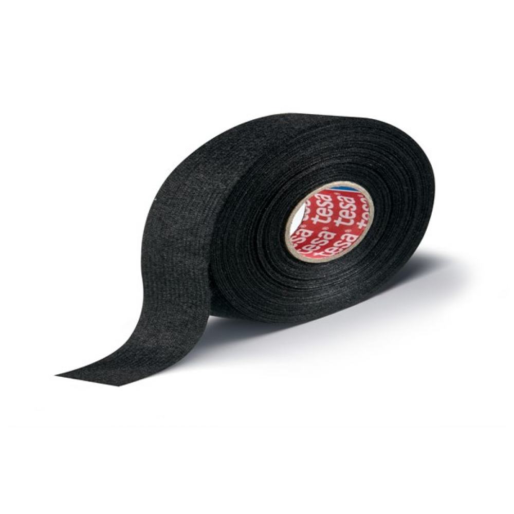 Banda textila cablaje neagra25m/19mm - rezistenta 105c - 51608-00135-00 - TESA