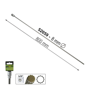 Bara de forta t cu patrat extralung 12 fete - 800 mm 1/2 8 mm jbm Bara de forta t cu patrat extralung 12 fete - 800 mm 1/2 8 mm jbm