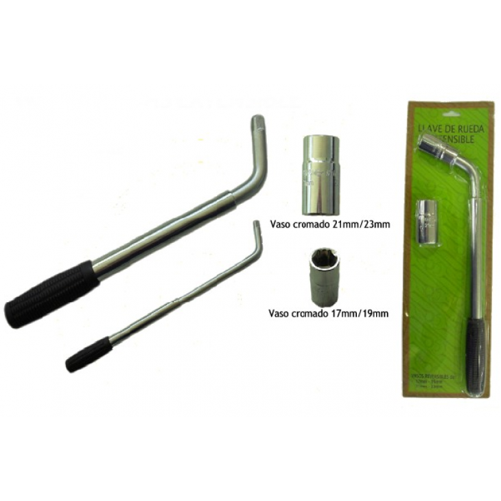 Cheie extensibila pentru roti cu tubulara reversibila jbm - 51416 - JBM