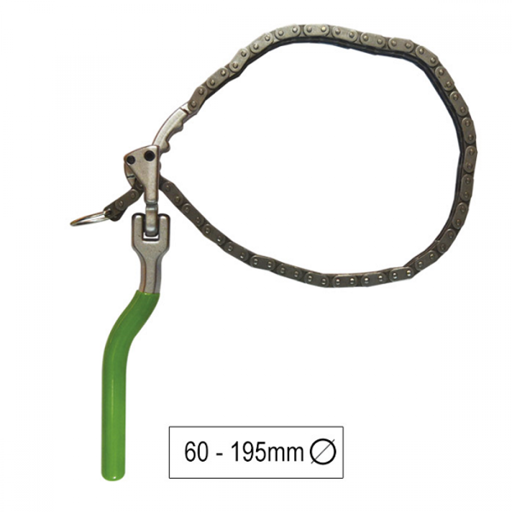 Cheie filtru de ulei cu lant 60-195 mm jbm - 52608 - JBM
