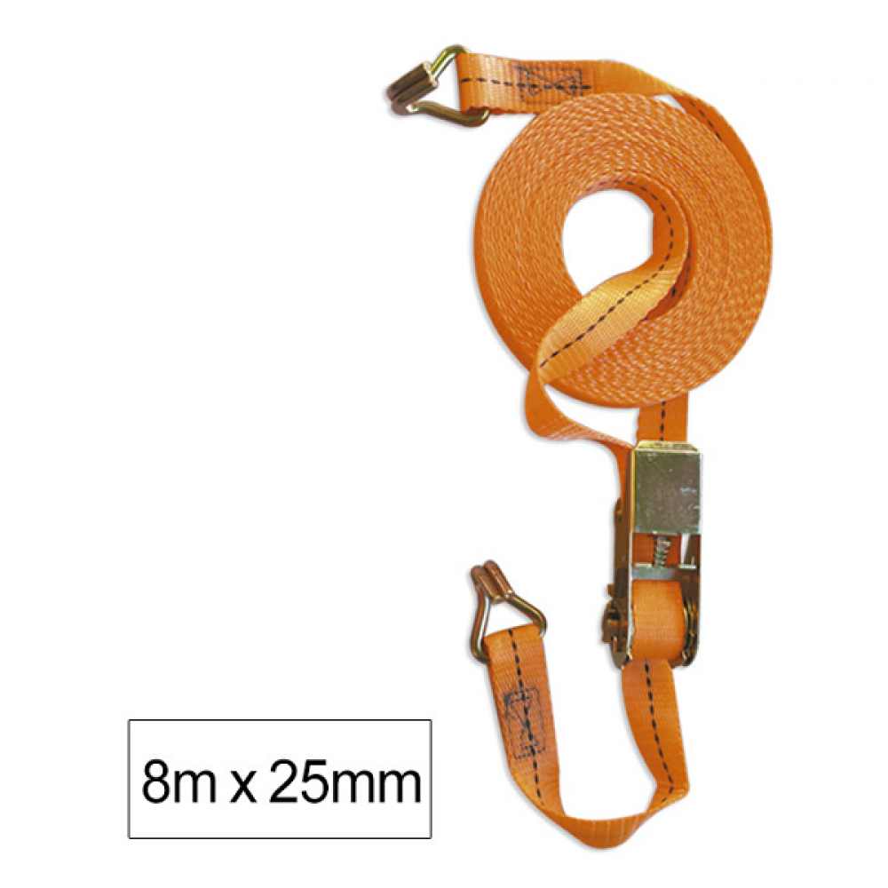 Chinga ancorare marfa cu intinzator si clichet 8mx25mm jbm - 52327 - JBM
