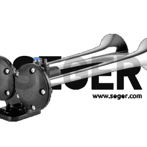 Claxon crom camion cu doua goarne 24v 1a