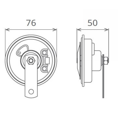 Claxon electromagnetic 12v 3.5a ton jos