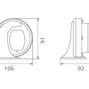 Claxon electromagnetic 12v 6a ton inalt,45884, SEGER