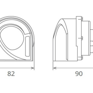Claxon electromagnetic 12v 6a ton jos