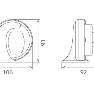 Claxon electromagnetic 12v 6a ton jos, SEGER