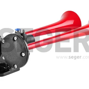 Claxon rosu camion cu doua goarne 24v 1a, SEGER