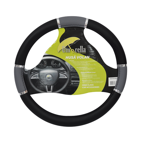 Husa volan lux gri 37-39 cm - 07833 - UMBRELLA