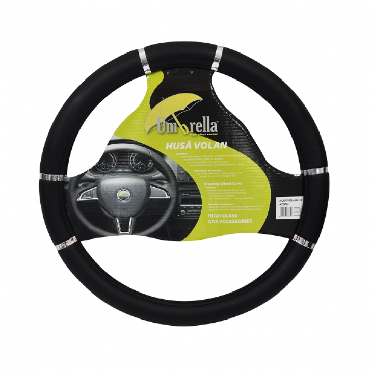 Husa volan lux negru37-39 cm - 07835 - UMBRELLA