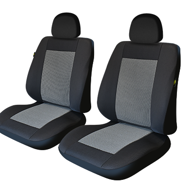 Huse scaun fata lux negru m1- set 2 buc