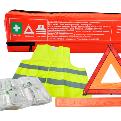 Kit trusa medicala. vesta si triunghi