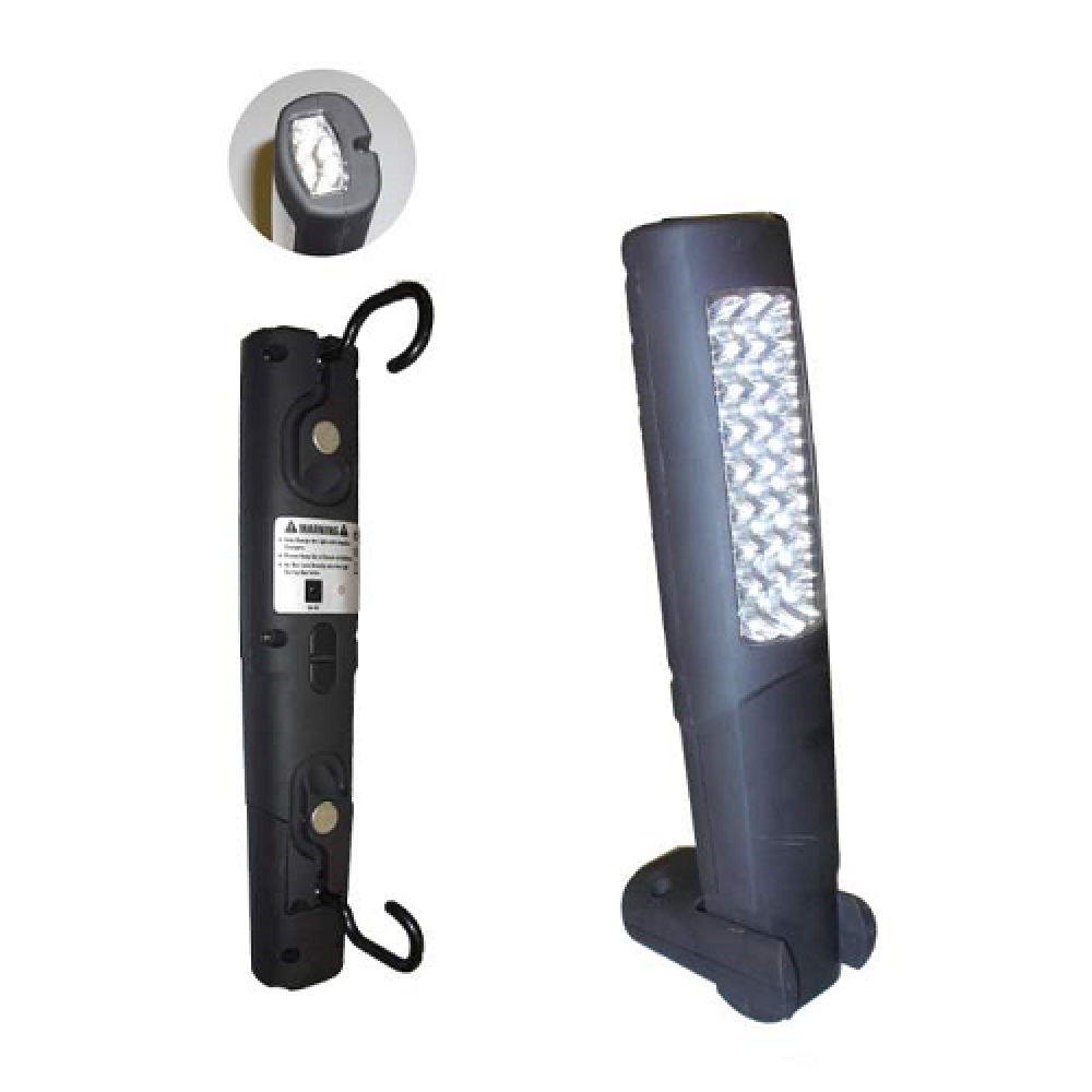 Lampa de lucru portabila 24+6 leduri dublu magnetica. suport si baza metalica jbm - 51889 - JBM