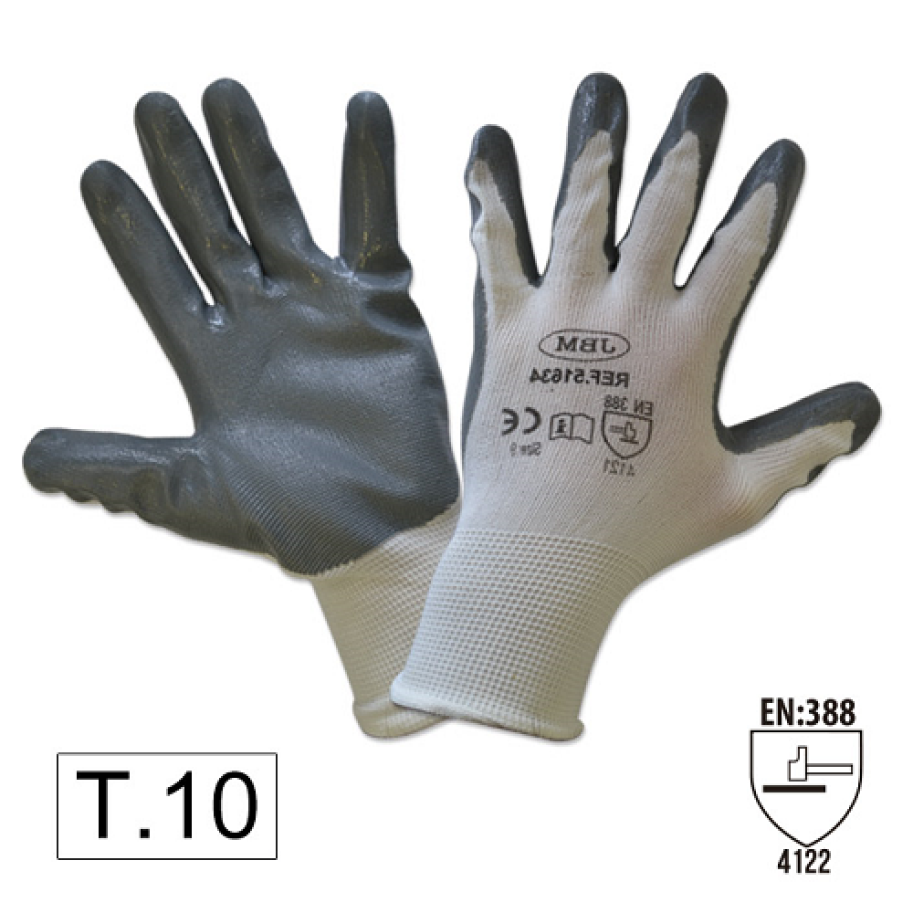Manusi nitrilcu palma intarita t10 jbm - 51632N - JBM