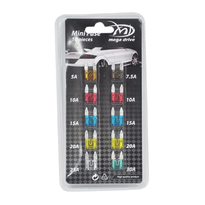 Minisigurante fuzibile plate 10 buc blister - 44029 - MEGA DRIVE