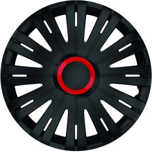 Set capace roti 15` negre cu inel rosu active