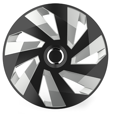 Set capace roti 15` vector rc silver&black - 5414 - MEGA DRIVE