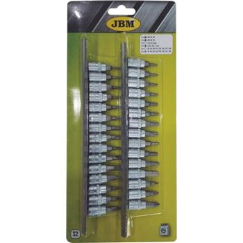 Set capete tubulare 1/4` jbm - 00515 - JBM