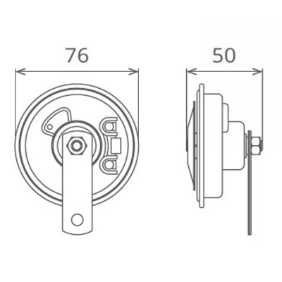 Set claxoane electromagnetice 12v 3.5a+3.5a ton inalt si jos