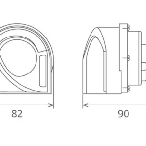 Set claxoane electromagnetice cu releu 12v 6a+6a ton inalt si jos, SEGER