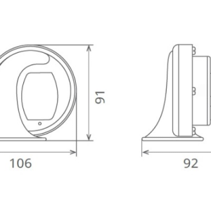 Set claxoane electromagnetice cu releu 12v 6a+6a ton inalt si jos