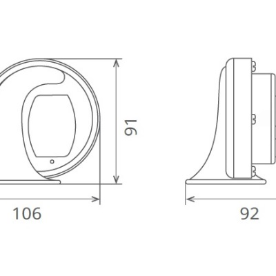 Set claxoane electromagnetice cu releu 12v 6a+6a ton inalt si jos - 45887 - SEGER
