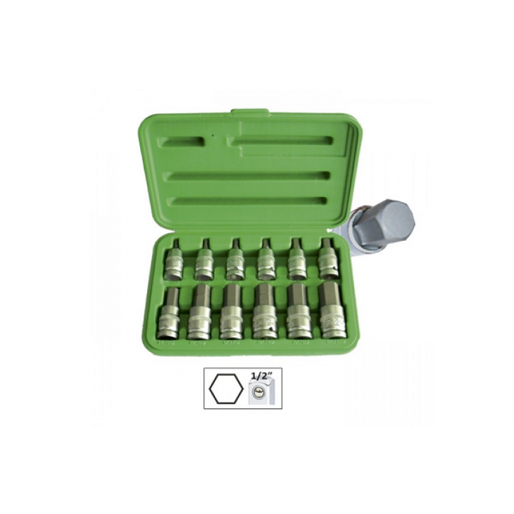 Set de 12 piese 1/2` imbusuri hex. jbm - 51260 - JBM