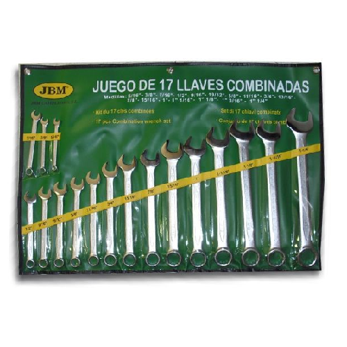 Set de 17 chei combinate in toli jbm - 106495 - JBM